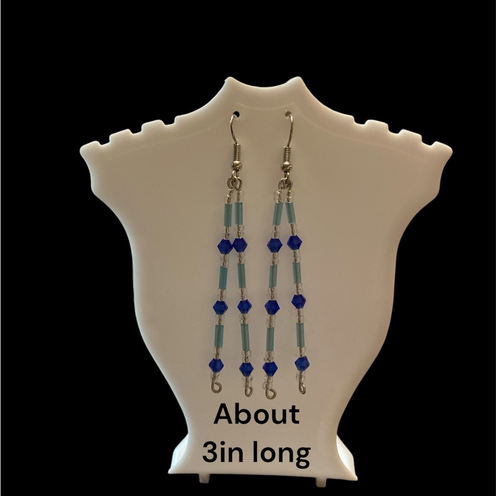 Handmade dangle earrings.